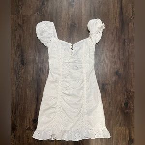 NWT! white garage mini dress